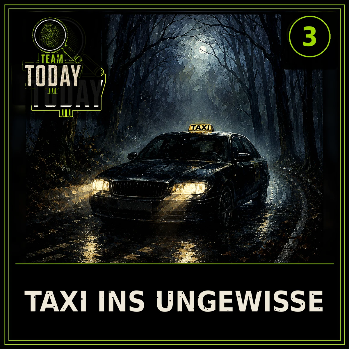 Team Today · Taxi ins Ungewisse · Hörspielcover