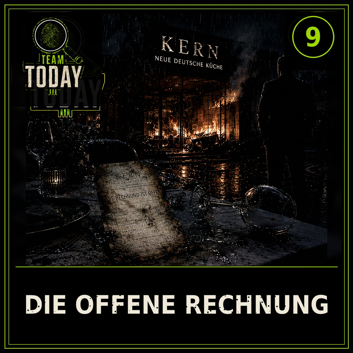 Team Today · Die offene Rechnung · Hörspielcover